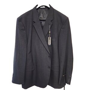 BERT PULITZER size 56 R mens sport coat blazer suit jacket navy blue classic fit